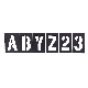 2IN PLASTIC LETTER STENCIL SET
