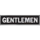 Alum.Restroom Sign, Gentlemen 8-1/2x2