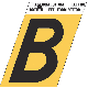 1-1/2INGOLD ALUM LETTER B