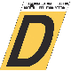 1-1/2INGOLD ALUM LETTER D