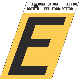 1-1/2INGOLD ALUM LETTER E