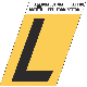 1-1/2INGOLD ALUM LETTER L