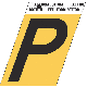 1-1/2INGOLD ALUM LETTER P