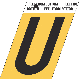 1-1/2INGOLD ALUM LETTER U