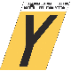 1-1/2INGOLD ALUM LETTER Y