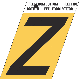 1-1/2INGOLD ALUM LETTER Z
