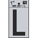  1IN REFLECT LETTER L