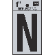  1IN REFLECT LETTER N