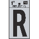 1IN REFLECT LETTER R