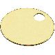 100PC 1-3/8IN BRASS TAG
