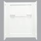 087206322686 48IN WHITE SHOWER WALLSET