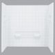 087206324611 60IN WHITE SHOWER WALLSET