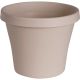 8IN TAUPE POLY POT