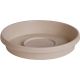 8IN TAUPE POLY POT SAUCER