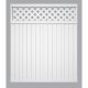 6X6 WH VNL LAT TOP FENCE