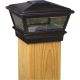 158389 6X6 BLK SOLAR POST CAP