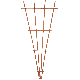 82425 72IN BRWN WD FAN TRELLIS