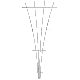 83735 72IN WHT WD FAN TRELLIS