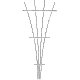 83747 48IN WHT WD FAN TRELLIS