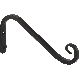 093432894057 5IN BLK ANGLED HOOK