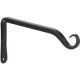 6IN BLK STRAIGHT HOOK