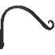 7IN BLK FORGE CURVED HOOK