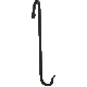 8IN BLK S-HOOK