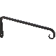 10IN BLK STRAIGHT HOOK