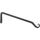 15in BLK STRAIGHT HOOK