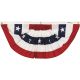 PLEATED FULL FAN FLAG