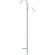 UGSQTOFCB 90IN BLUE OFFSET HOOK